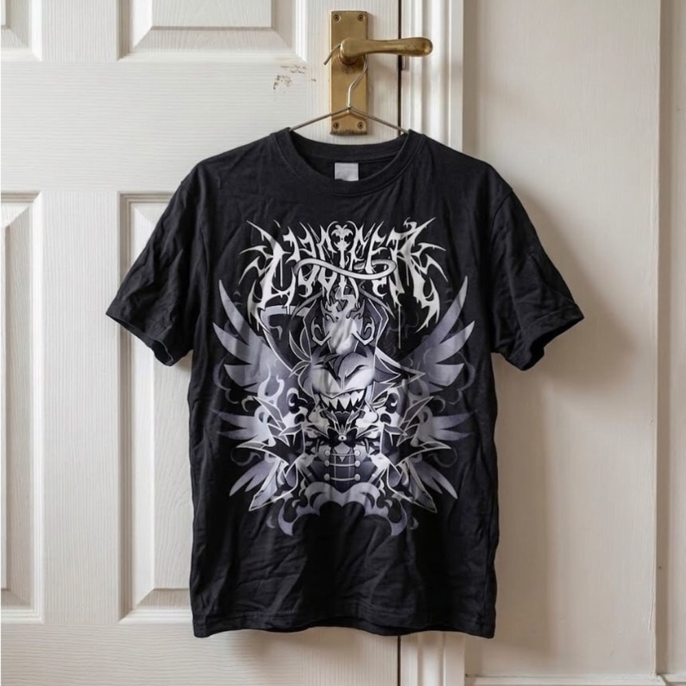 Hazbin Hotel Lucifer Metal Anime T-Shirt - Size L
